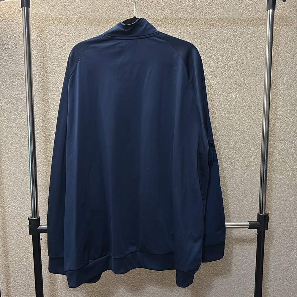 Adidas Men's Navy Blue Track Jacket - Picture 2 of 4